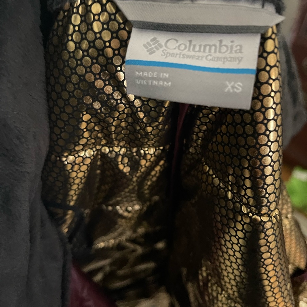 Columbia Women's Burgundy Puffer Joy Peak Lux Mid Jacket XS - Picture 4 of 7